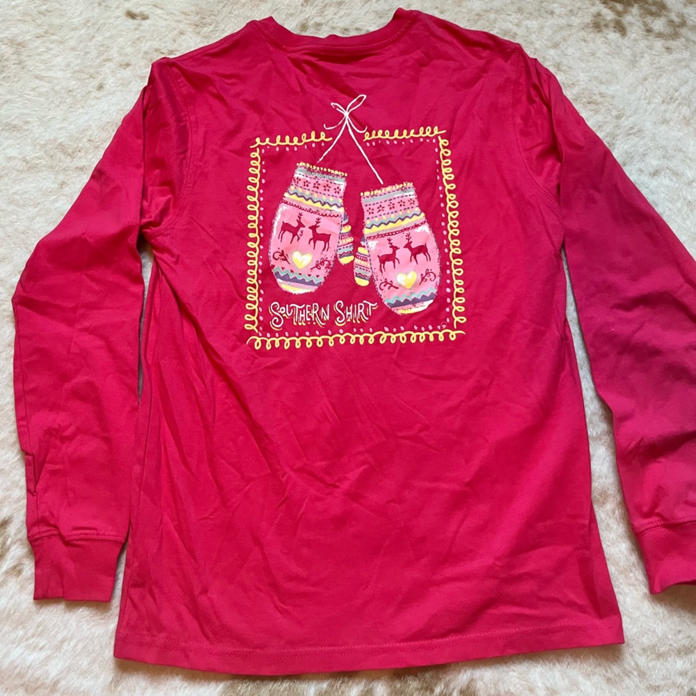 Youth Large simply southern longs sleeve tee